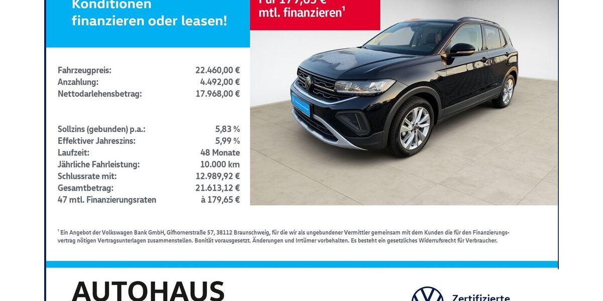 VW T-Cross 18.056 km 21.990 &euro; Bitterfeld-Wolfen 06749
