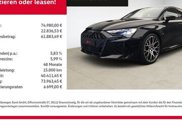 Audi RS3 11.000 km 68.979 &euro; Bitterfeld-Wolfen 06749
