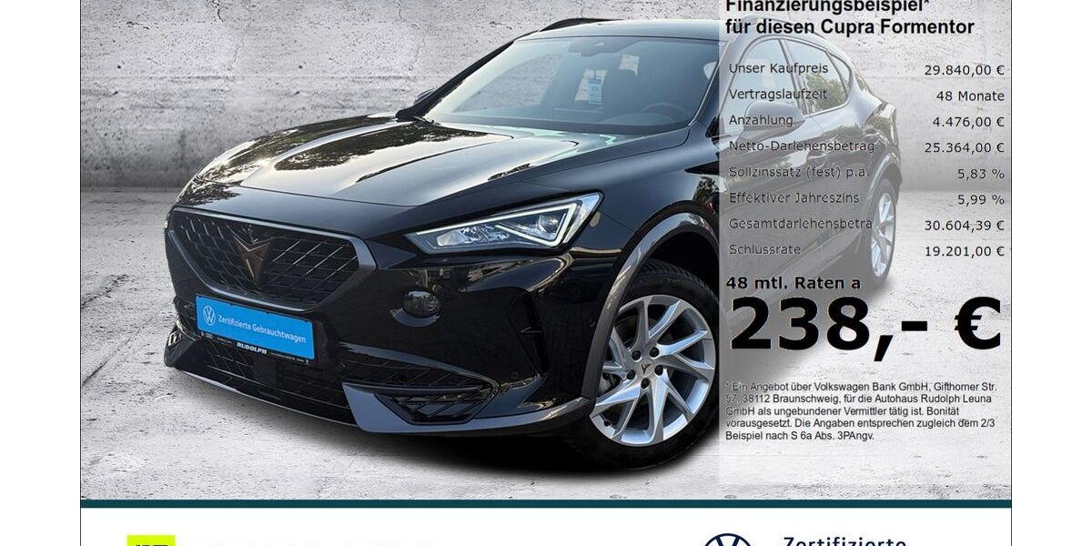 Cupra Formentor 9.400 km 29.840 &euro; Leuna 06237