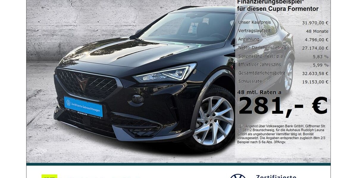 Cupra Formentor 9.400 km 30.450 &euro; Leuna 06237