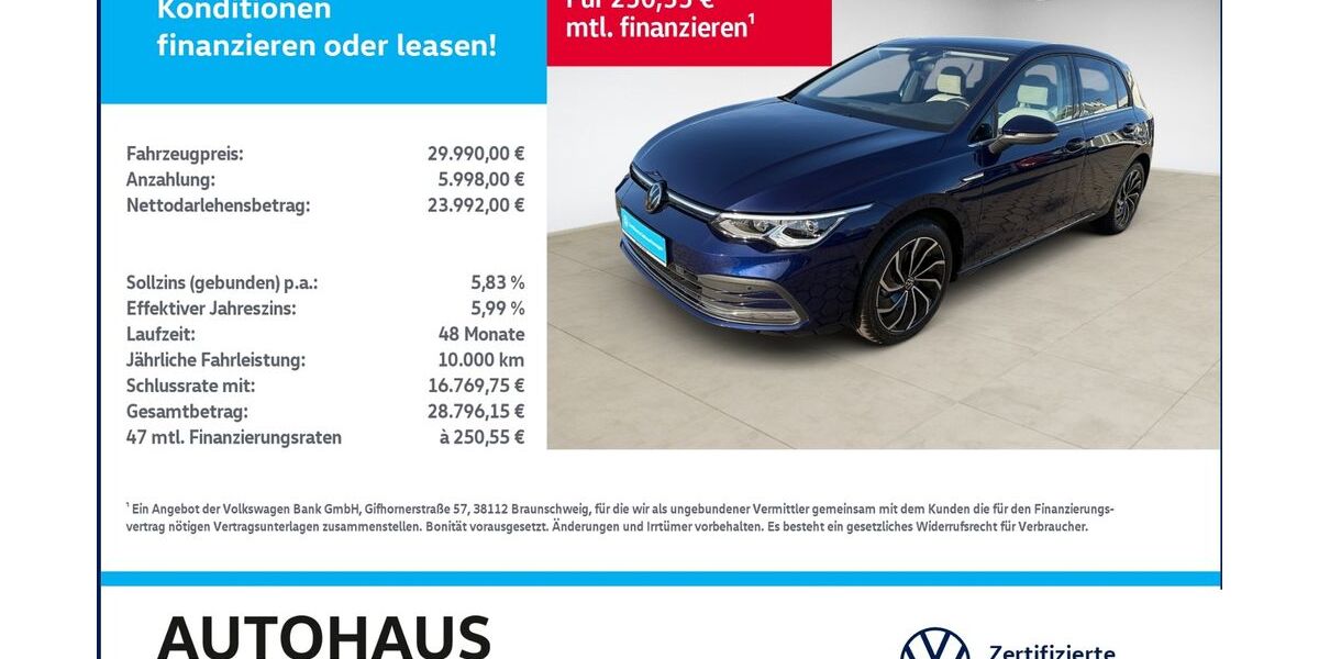 VW Golf 32.448 km 29.990 &euro; Bitterfeld-Wolfen 06749