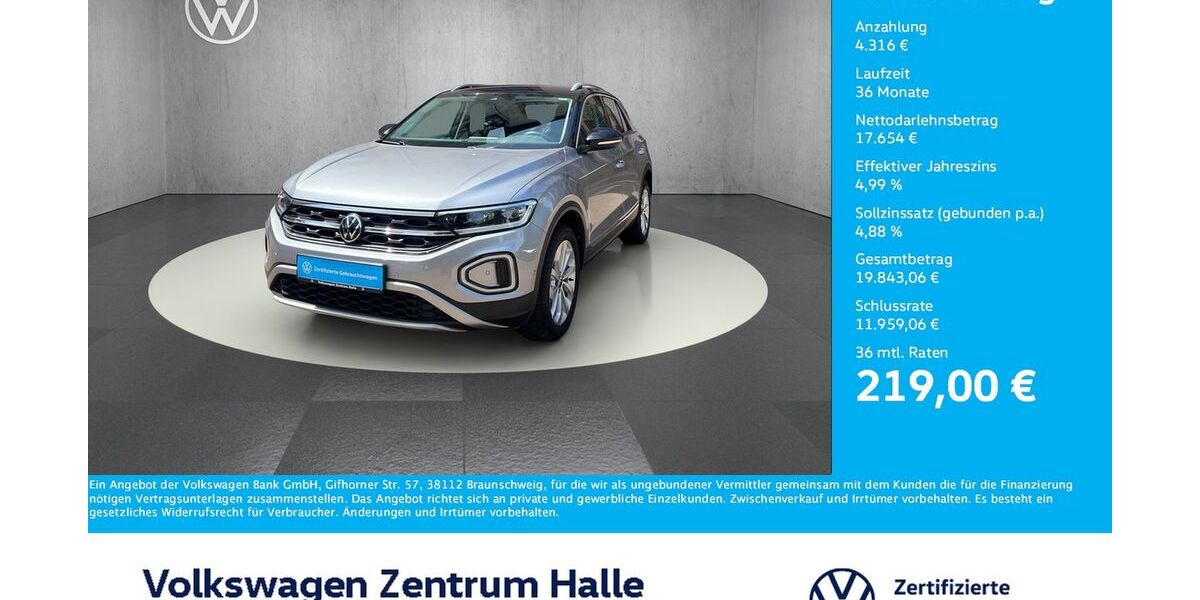 VW T-Roc 14.827 km 19.970 &euro; Halle/Saale 06110