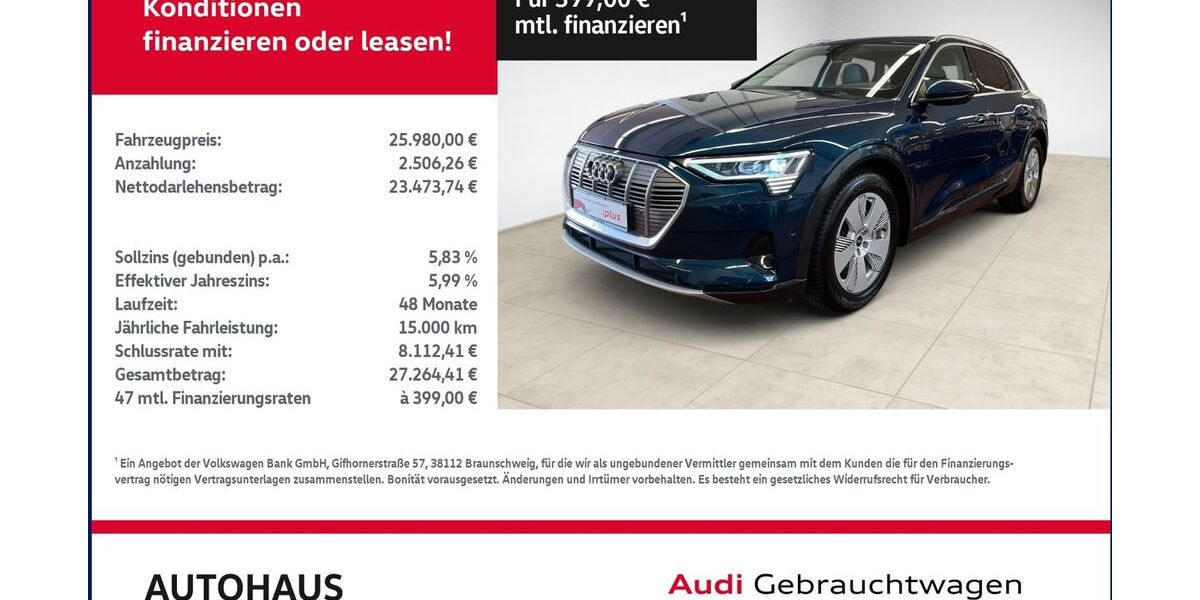 Audi e-tron 92.077 km 24.979 &euro; Bitterfeld-Wolfen 06749