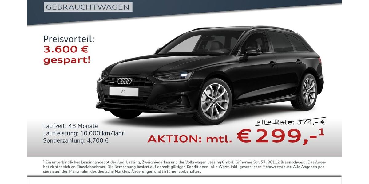 Audi A4 24.600 km 39.980 &euro; Halle 06122