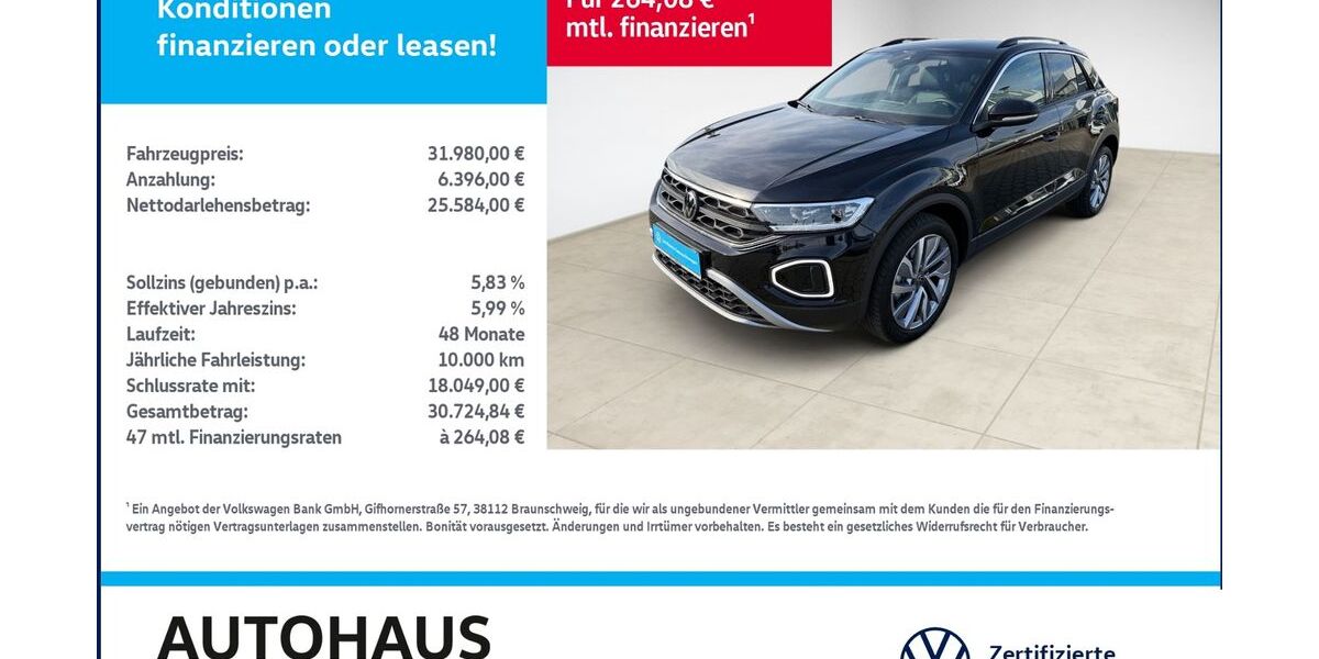 VW T-Roc 29.855 km 31.980 &euro; Bitterfeld-Wolfen 06749