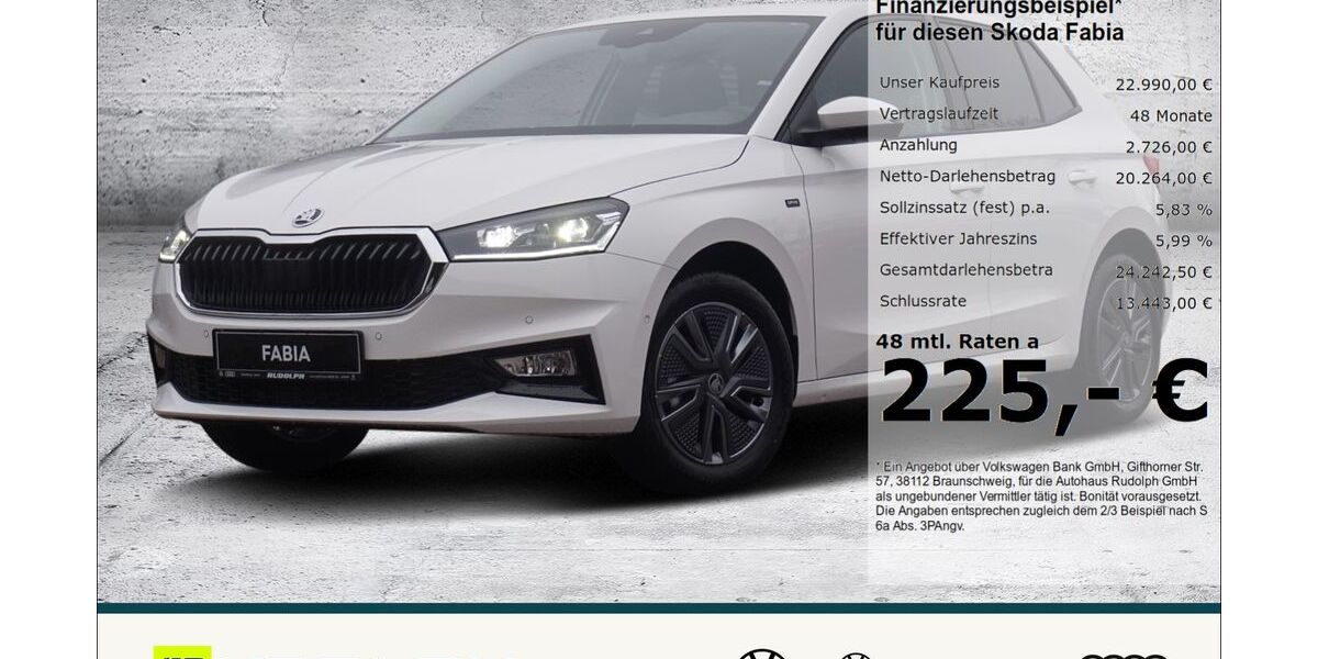 Skoda Fabia 6.500 km 20.480 &euro; Merseburg 06217