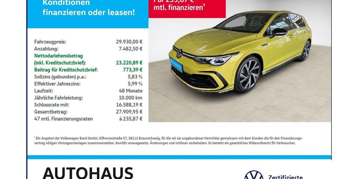 VW Golf 18.553 km 29.930 &euro; Bitterfeld-Wolfen 06749