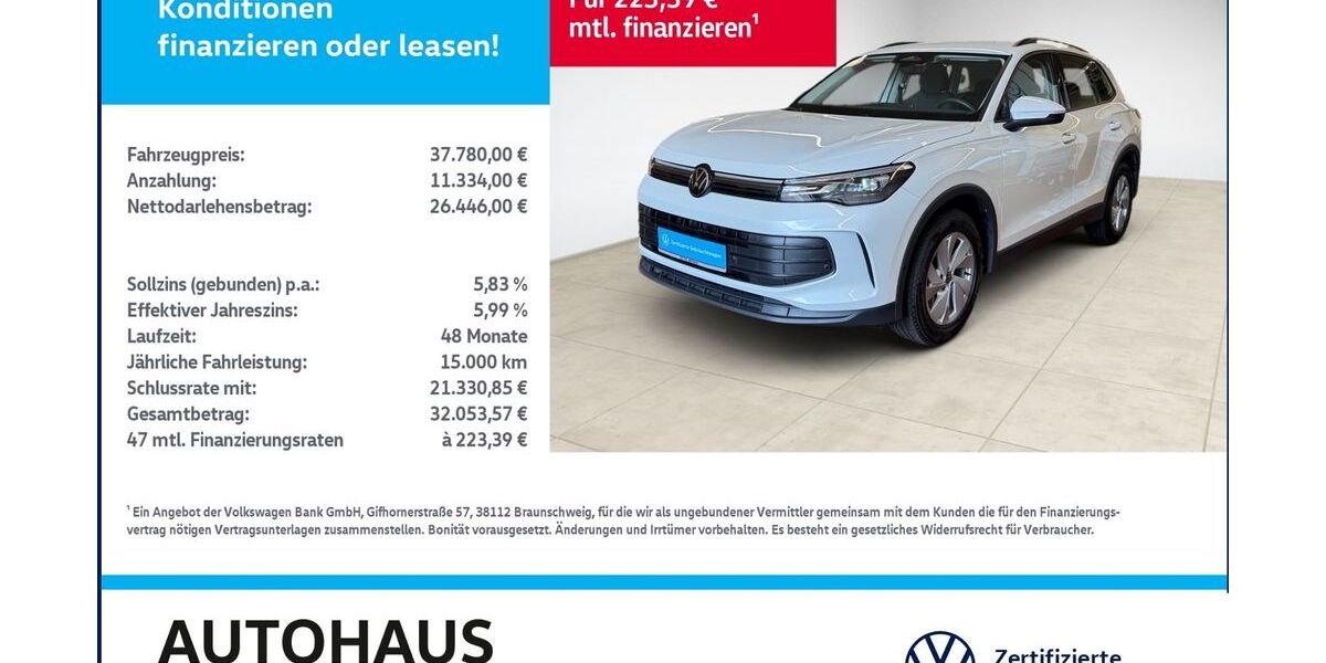 VW Tiguan 10.407 km 36.980 &euro; Bitterfeld-Wolfen 06749