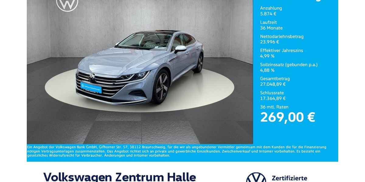 VW Arteon 57.593 km 29.870 &euro; Halle/Saale 06110