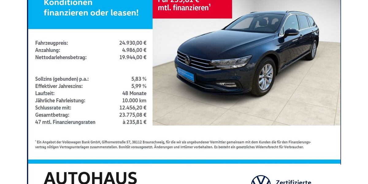 VW Passat Variant 92.753 km 24.930 &euro; Bitterfeld-Wolfen 06749