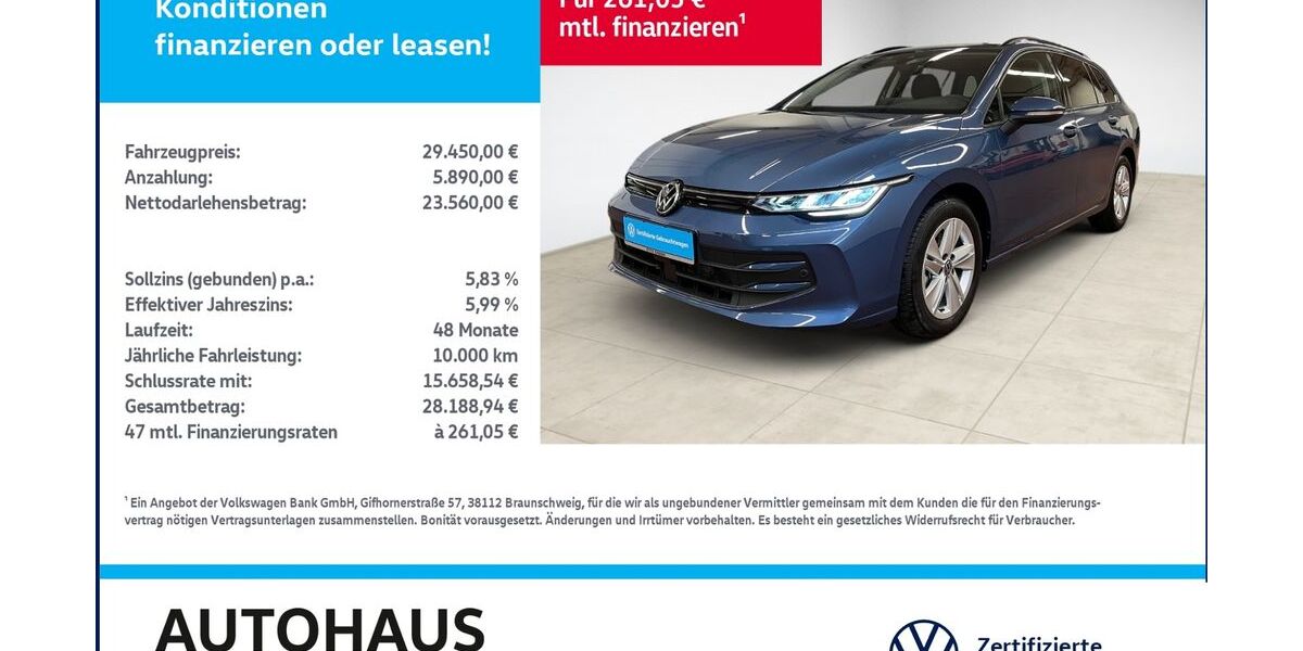 VW Golf 8.517 km 29.450 &euro; Bitterfeld-Wolfen 06749
