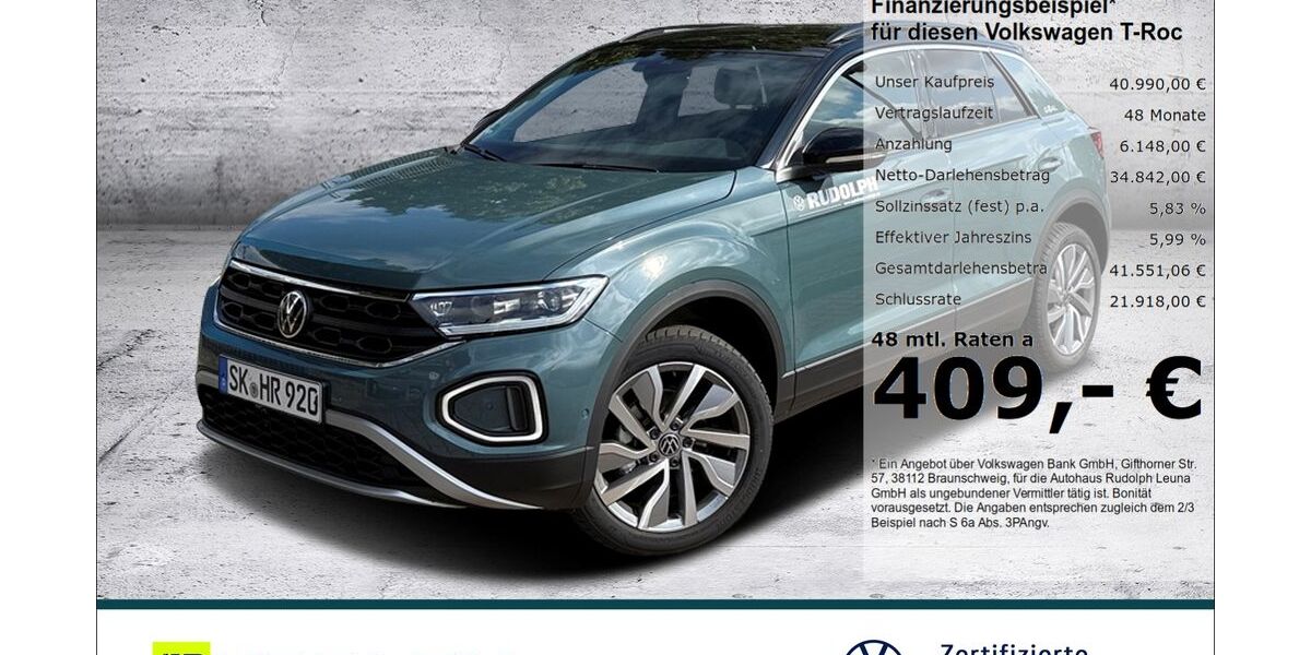 VW T-Roc 6.000 km 38.480 &euro; Leuna 06237