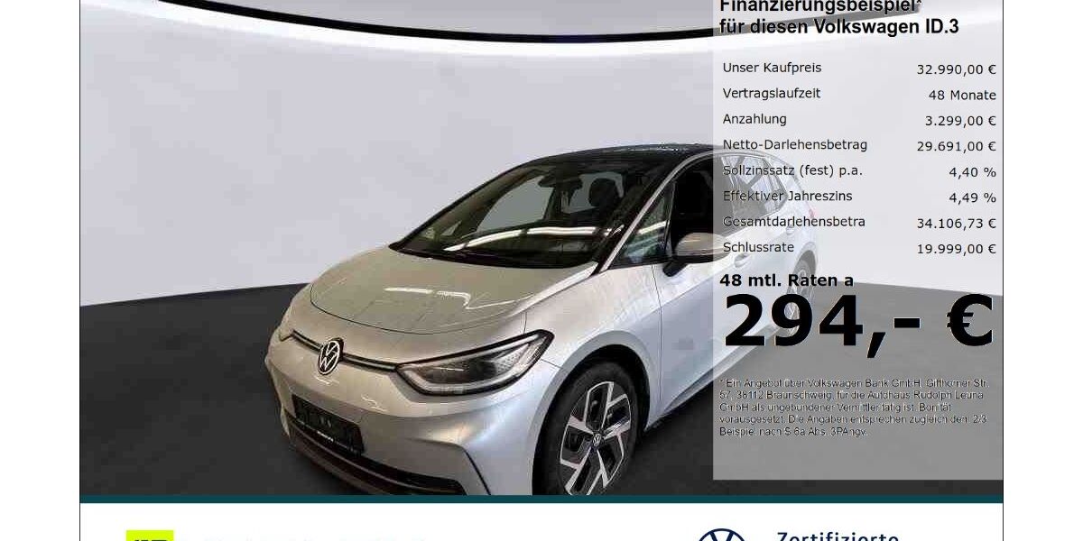 VW ID.3 10.900 km 31.570 &euro; Leuna 06237