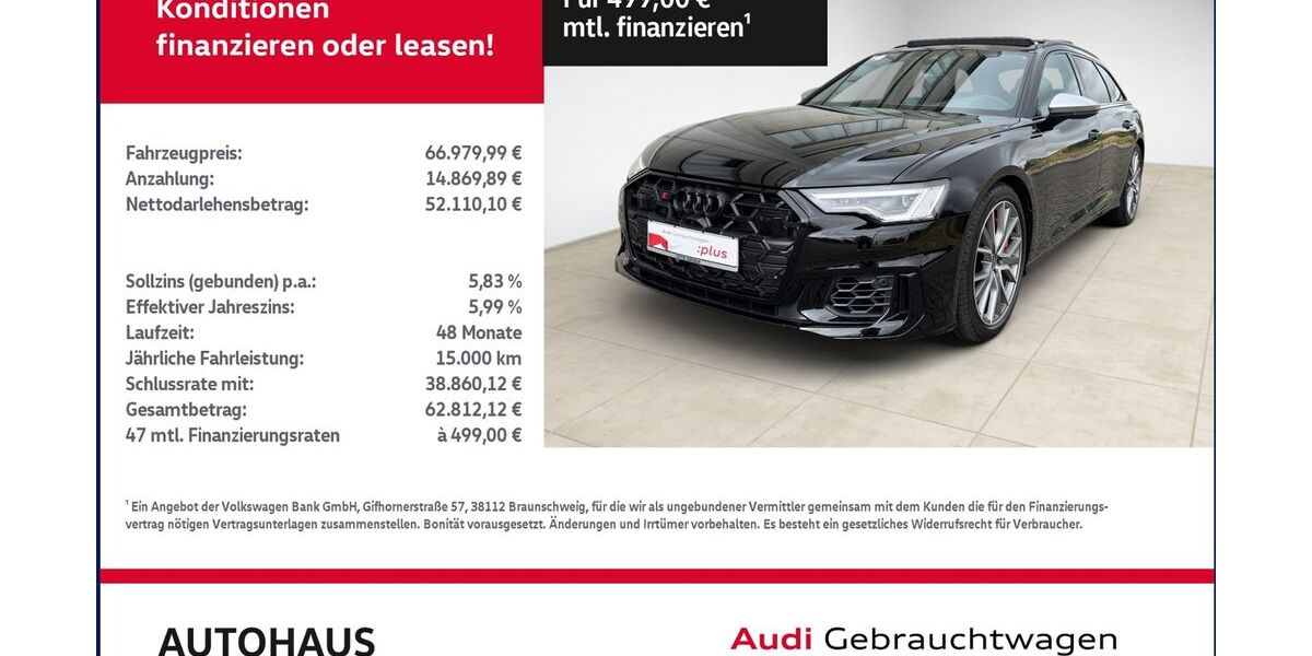 Audi S6 11.423 km 64.979 &euro; Bitterfeld-Wolfen 06749