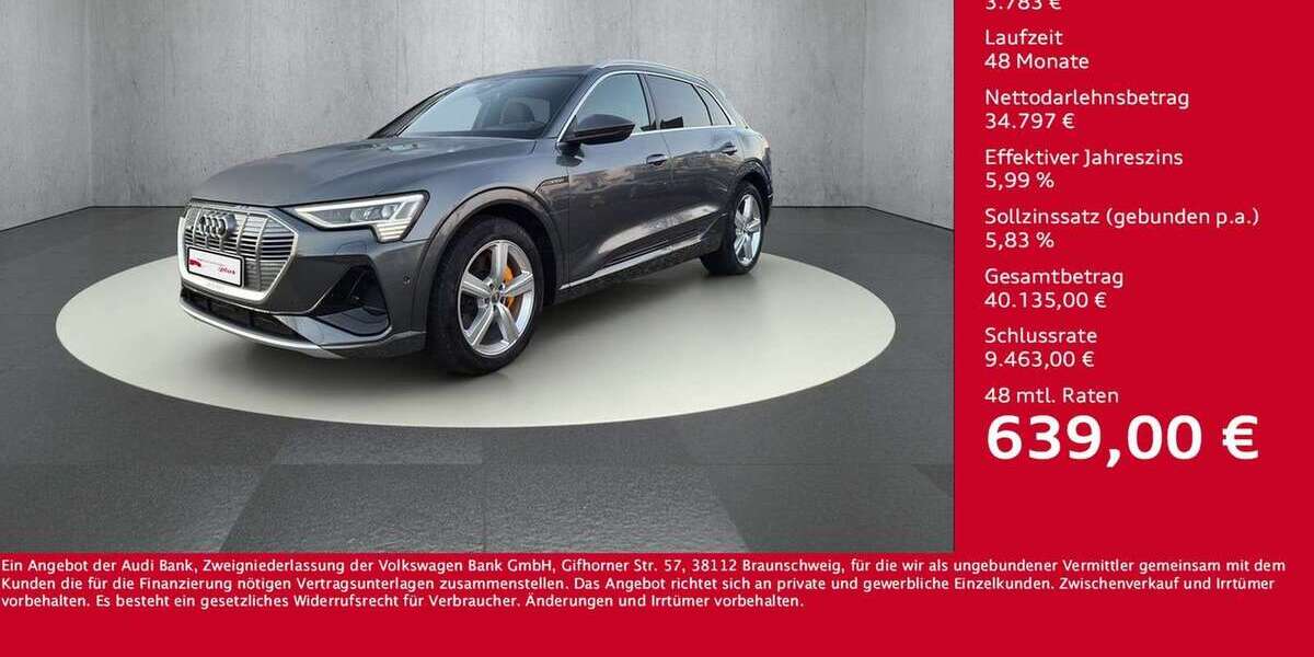 Audi e-tron 33.800 km 38.580 &euro; Halle 06122
