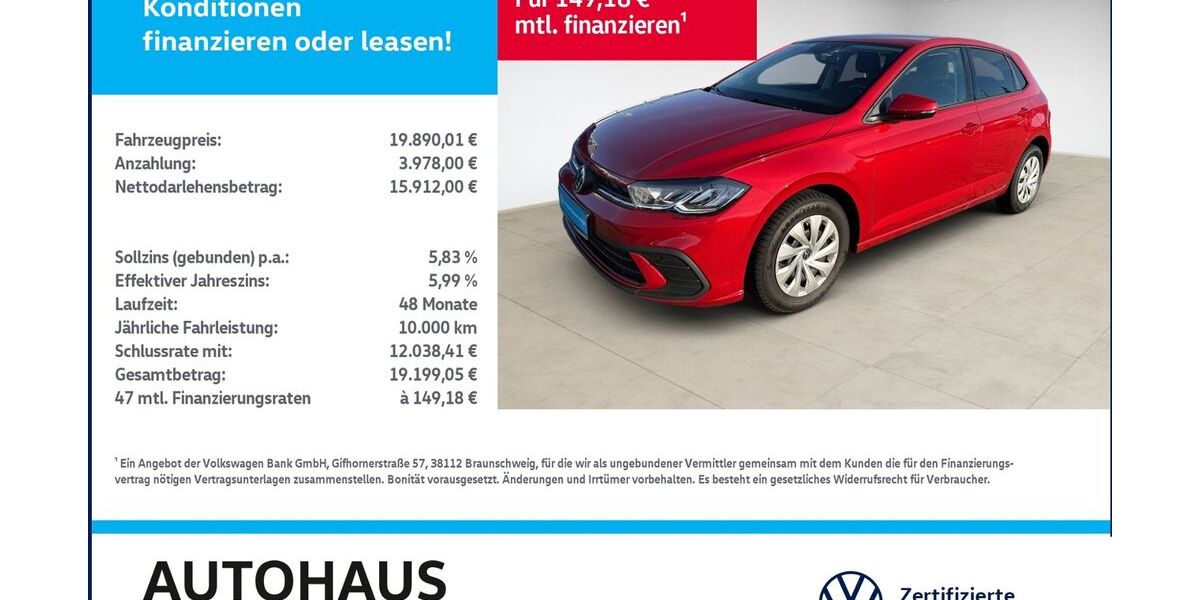 VW Polo 17.048 km 19.450 &euro; Bitterfeld-Wolfen 06749
