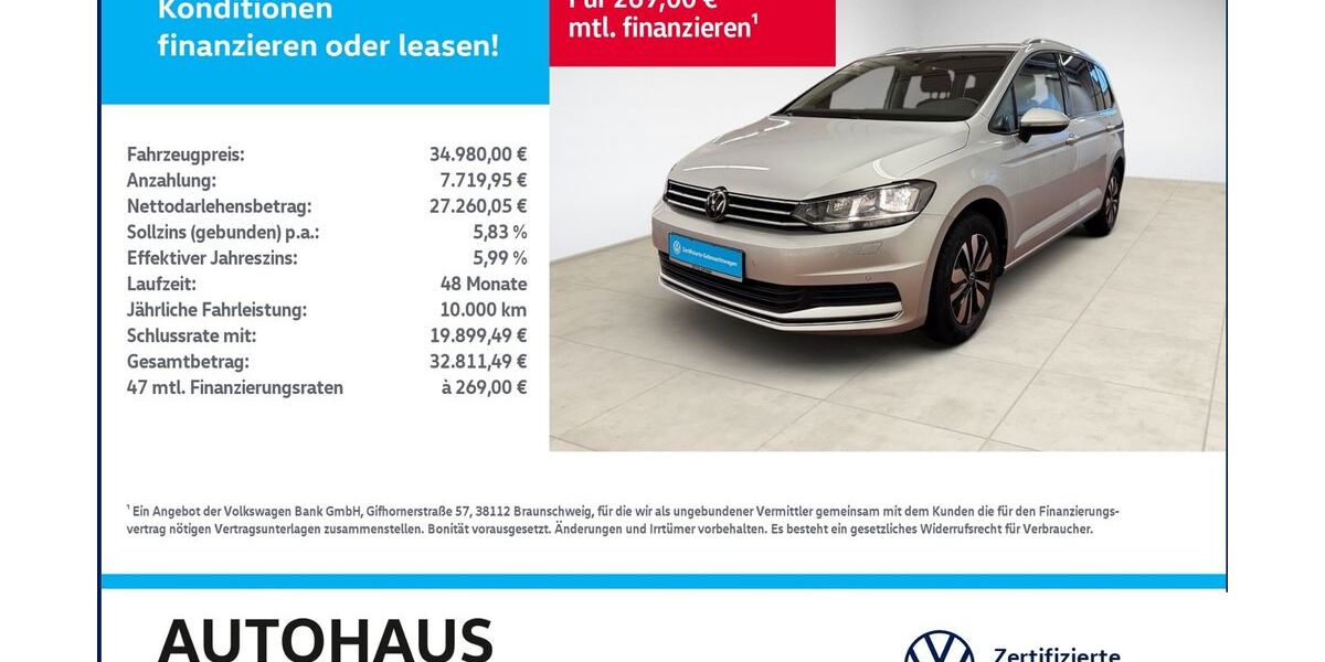 VW Touran 16.856 km 30.980 &euro; Bitterfeld-Wolfen 06749
