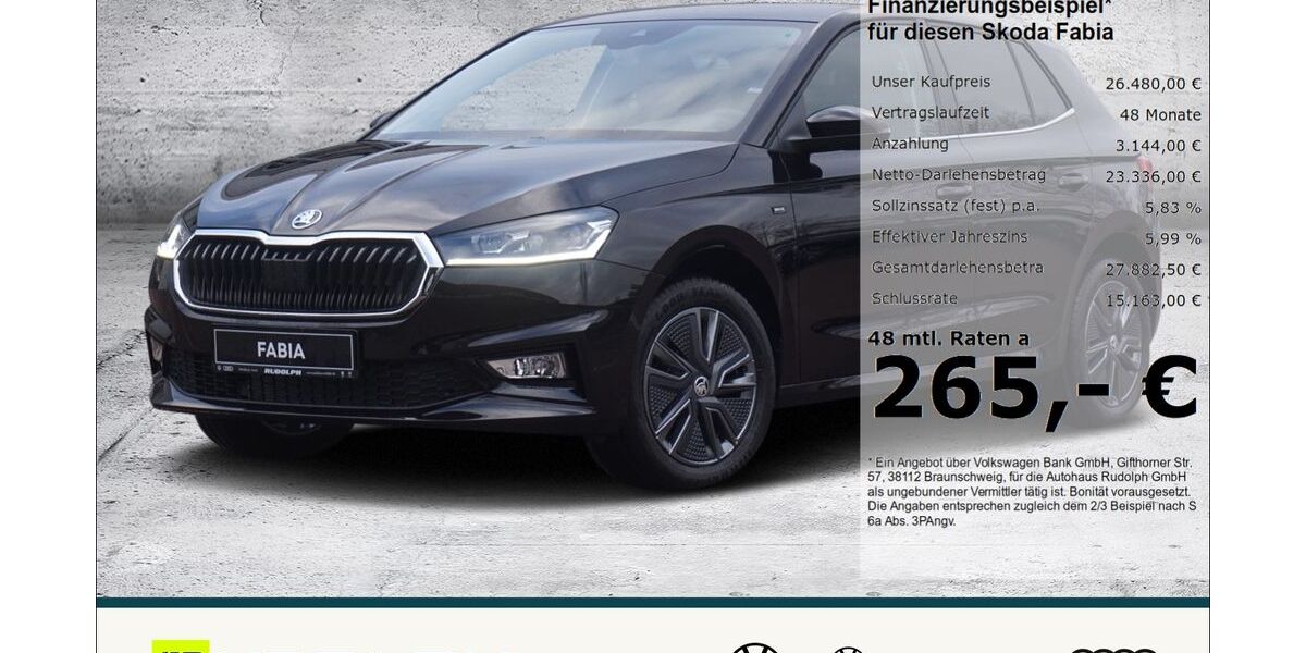 Skoda Fabia 7.100 km 24.480 &euro; Merseburg 06217