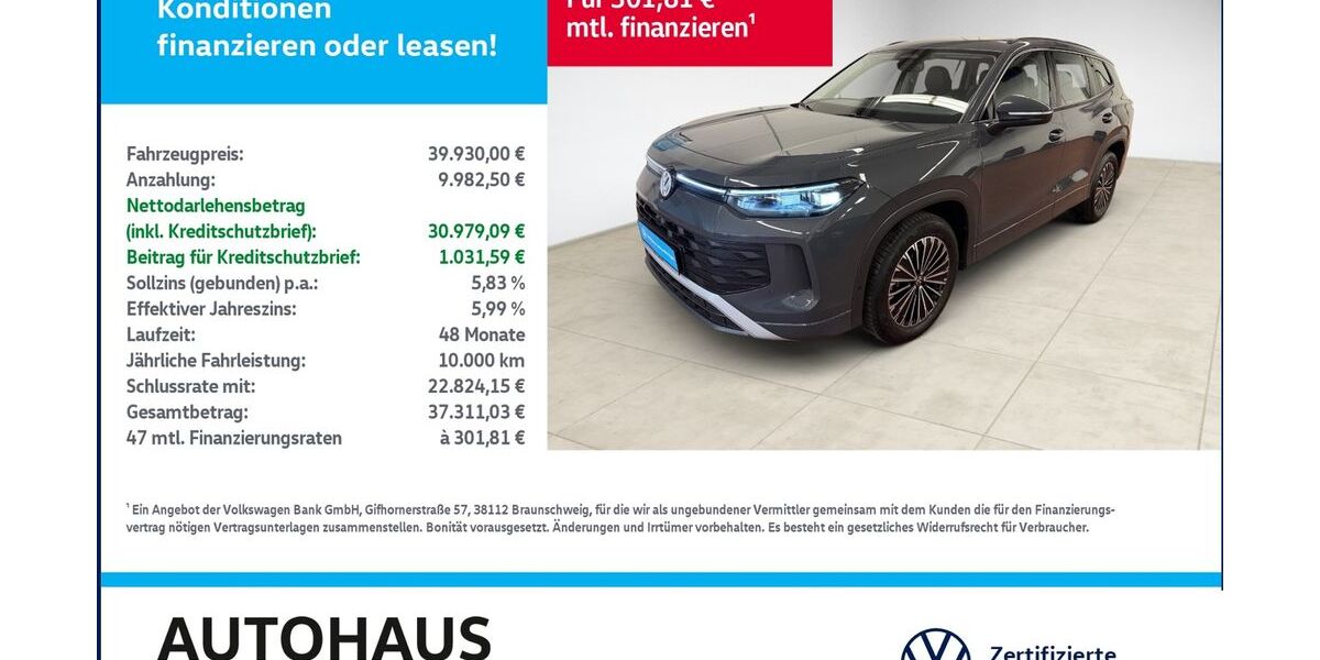 VW Tayron 26.252 km 39.930 &euro; Bitterfeld-Wolfen 06749