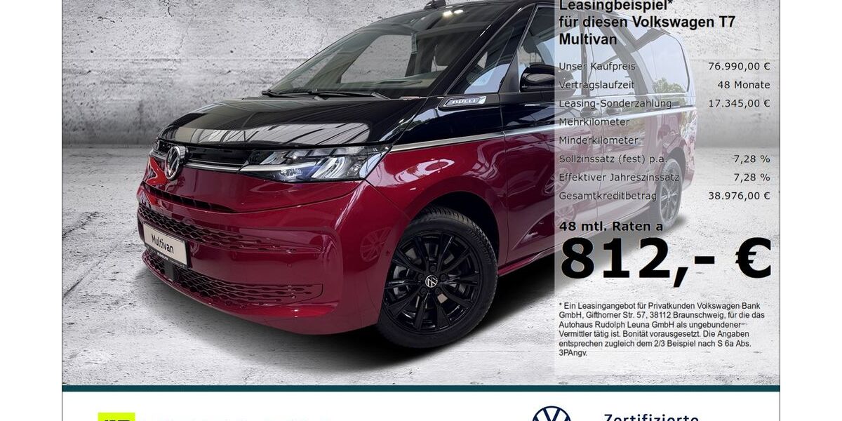VW T7 Multivan 4.500 km 71.985 &euro; Leuna 06237