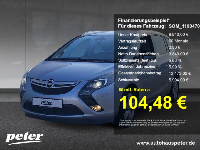Opel Zafira Tourer 125.100 km 9.840 &euro; Merseburg 06217