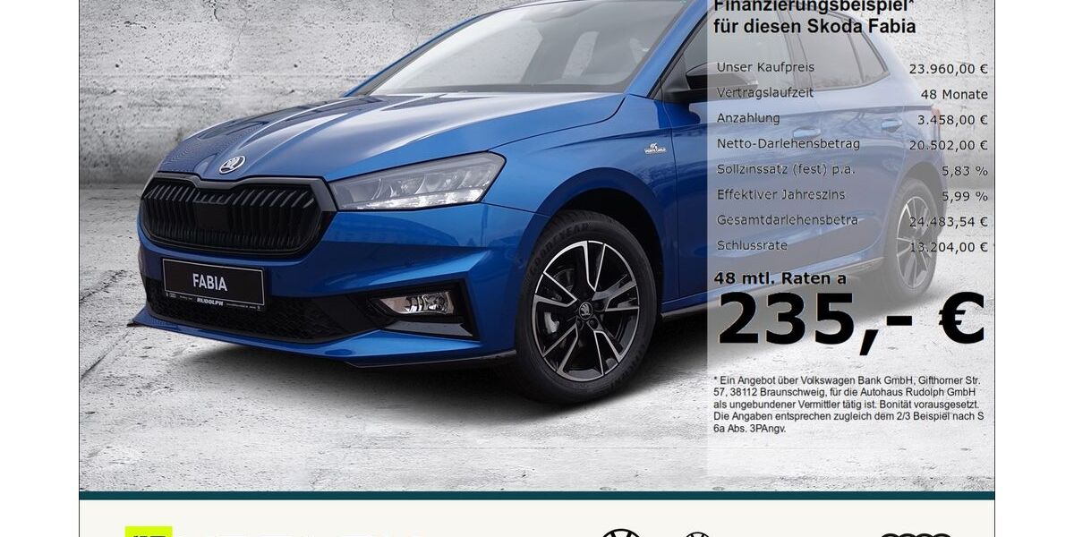 Skoda Fabia 6.500 km 22.780 &euro; Merseburg 06217