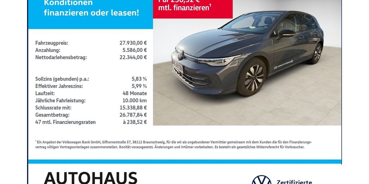 VW Golf 19.450 km 25.950 &euro; Bitterfeld-Wolfen 06749
